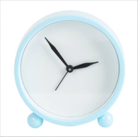 Alarm clock with aluminum dial for sublimation